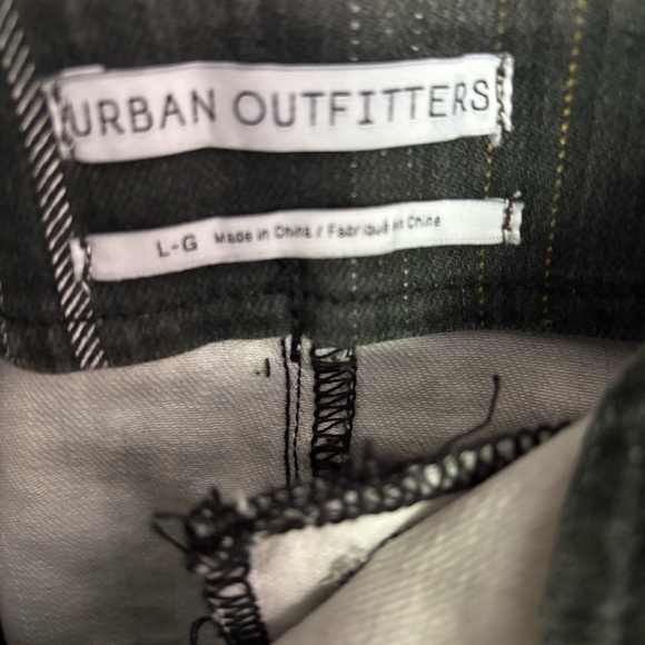 Urban Outfitters DGB Striped Contrast Zipper Mini Skirt Size Lg - Picture 8 of 9